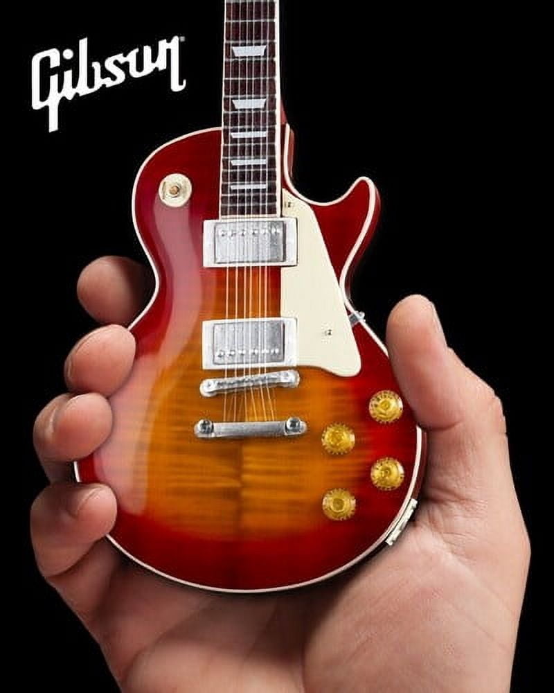 Gibson 1959 Les Paul Standard Cherry Sunburst Mini Guitar Replica Collectible, Axe Heaven, Gifts