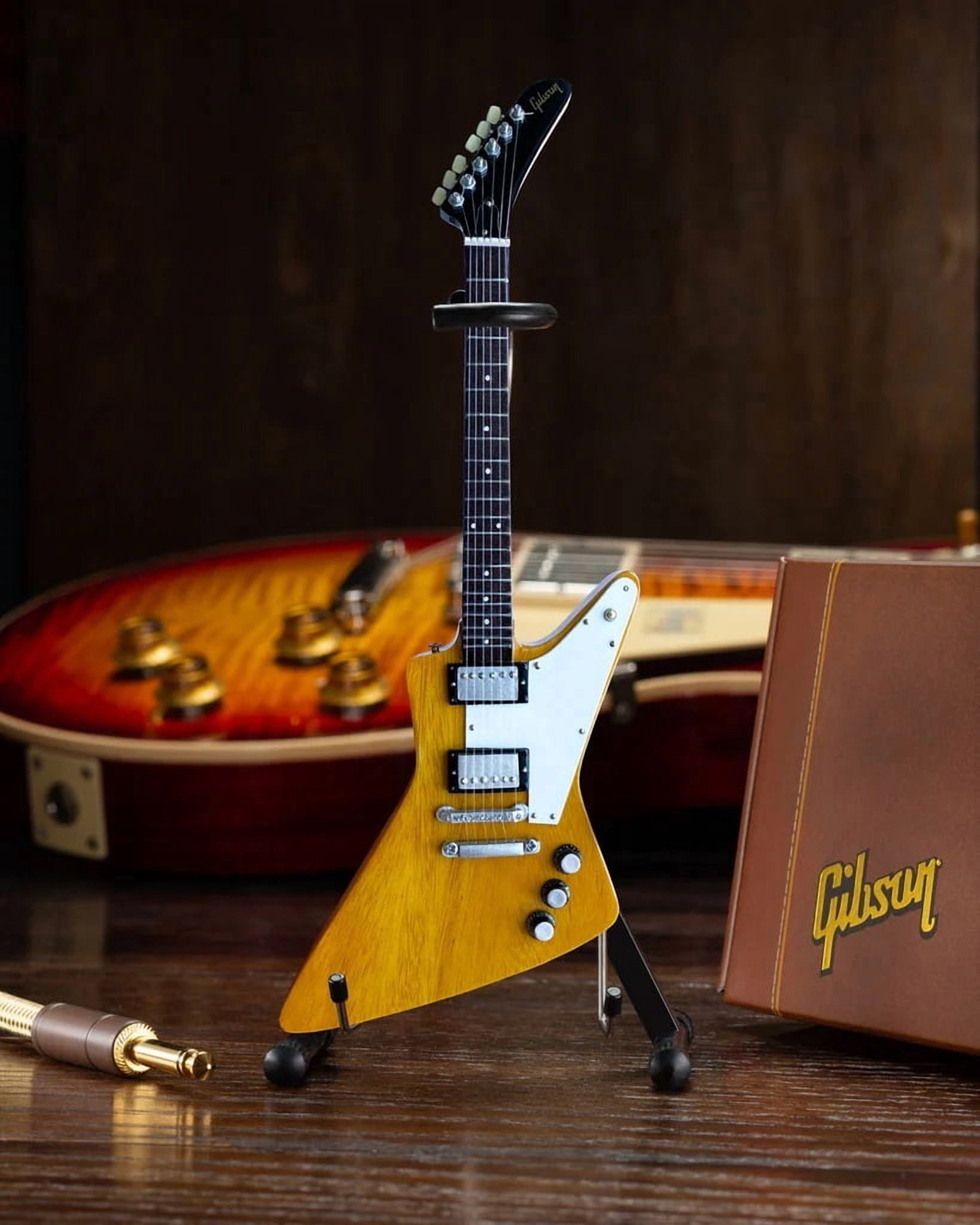 Gibson Korina Explorer Natural Finish 1:4 Scale 10 Inch Miniature Guitar Replcia