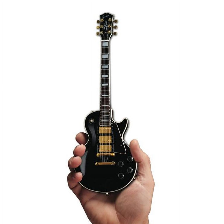 Gibson Les Paul Custom Ebony Mini Guitar Replica - Walmart.com
