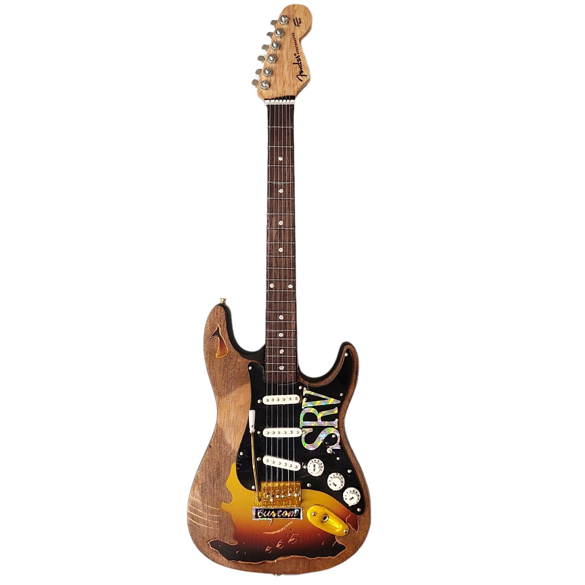 Stevie Ray Vaughan SRV Set of 3 Mini Guitar Replica Collectibles - Officially Licensed Fender