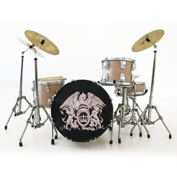 Axe Heaven Queen Crest Mini Drum Kit Replica