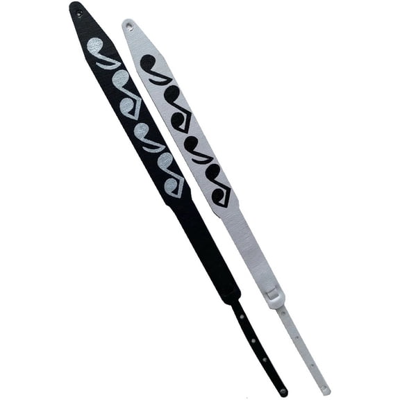 Axe Heaven Stevie Ray Vaughan SRV Musical Note White Mini Guitar Strap Replica GS-008