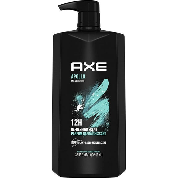Axe Men Body Wash, Apollo Sage and Cedarwood, 32 oz..