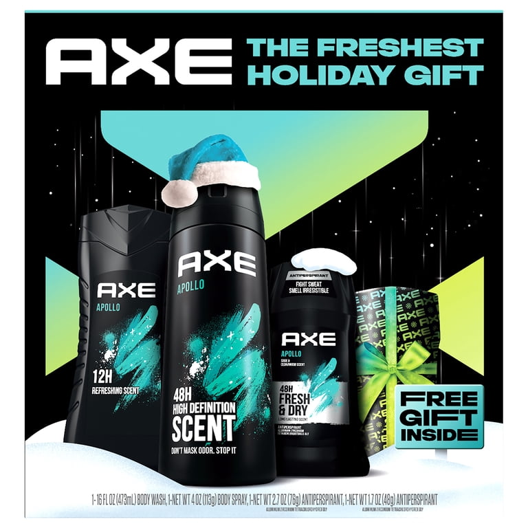 Axe Men's Gift Set Body Wash Deodorant Spray Antiperspirant