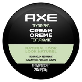 AXE Natural Look Texturizing Hair Pomade Styling Cream for Men Medium Hold, 2.64 oz