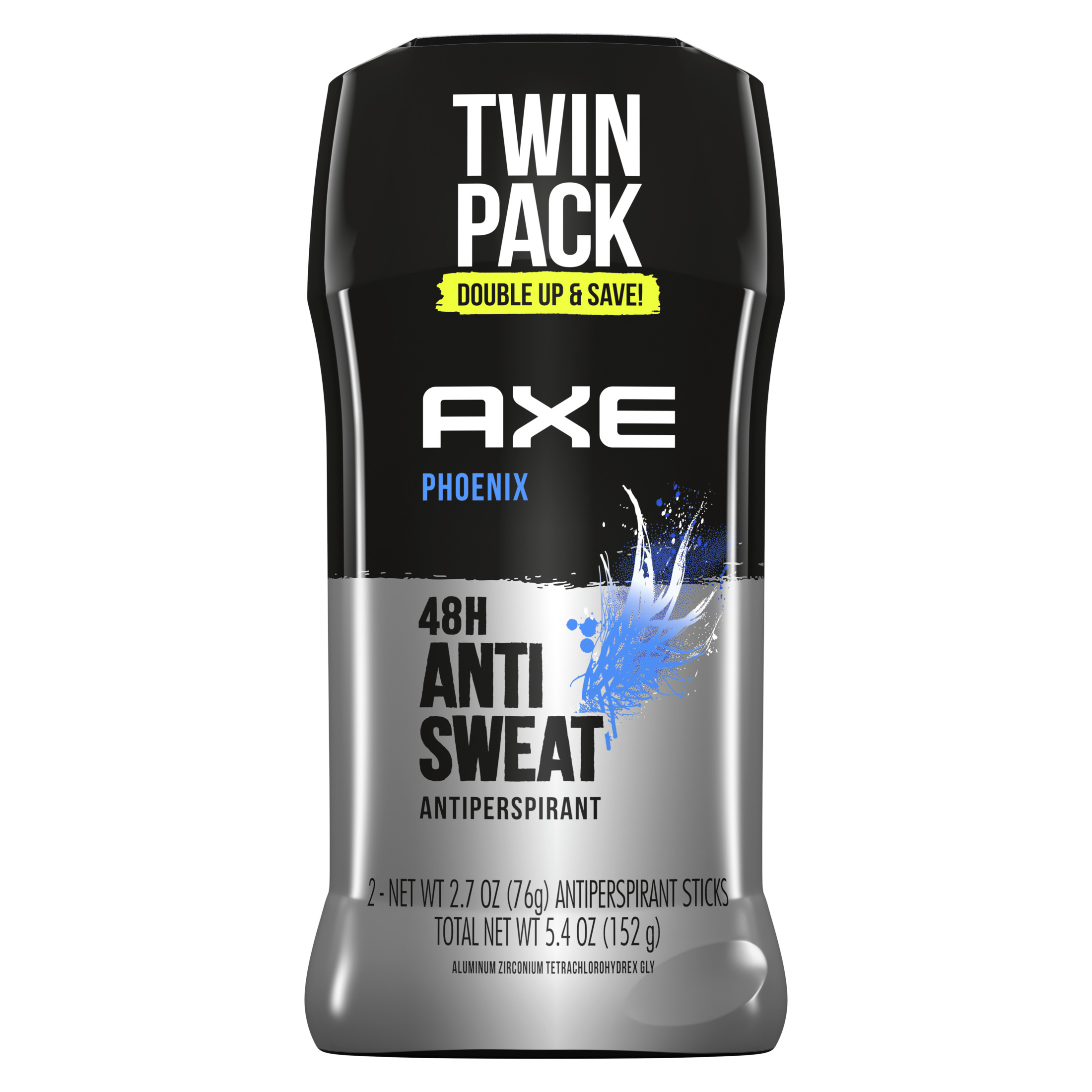 Axe Phoenix Long Lasting Antiperspirant Deodorant Stick Twin Pack, Crushed Mint and Rosemary, 2.7 oz - image 1 of 10
