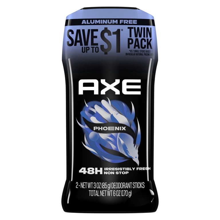 AXE Deodorant Stick For Men Phoenix 3 oz, Twin Pack