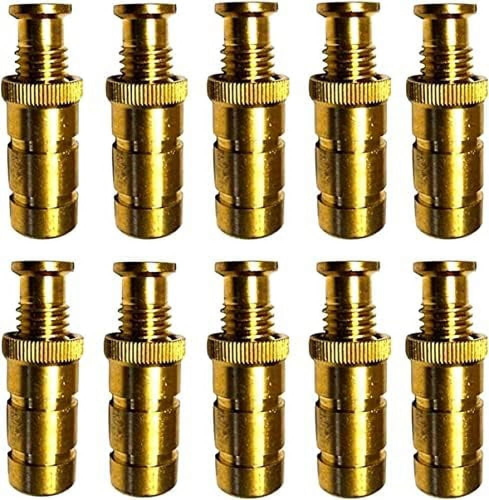 Axe Pool Cover Anchors Concrete and Pavers Deck - Universal Size Fits 3/4" Hole - Best for Pool Safety Cover Installation - Durable Brass Pool Cover Anchors and Head Screw Bolts (10)