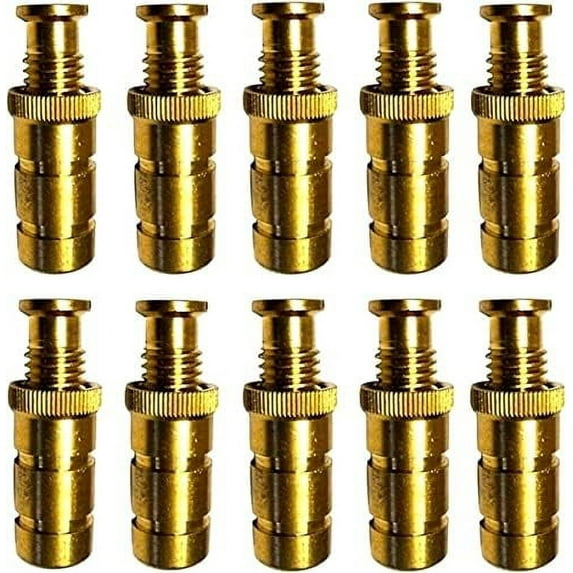 Axe Pool Cover Anchors Concrete and Pavers Deck - Universal Size Fits 3/4" Hole - Best for Pool Safety Cover Installation - Durable Brass Pool Cover Anchors and Head Screw Bolts (10)