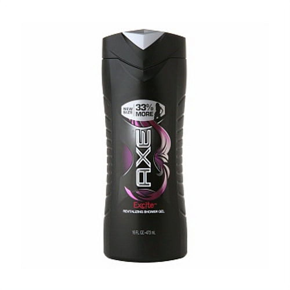 Axe Revitalizing Shower Gel, Excite 16 Oz, 6 Pack
