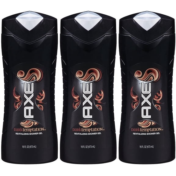 Axe Shower Gel, Dark Temptation, 16 Fluid Ounce (Pack Of 3)