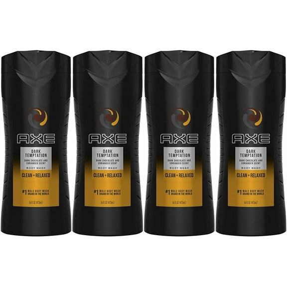 Axe Shower Gel, Dark Temptation 16 oz 4 Pack