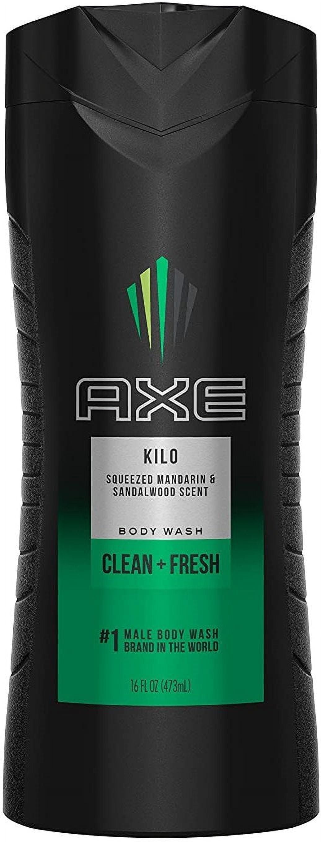 Axe Body Wash, Kilo Shower Gel 16 oz Pack of