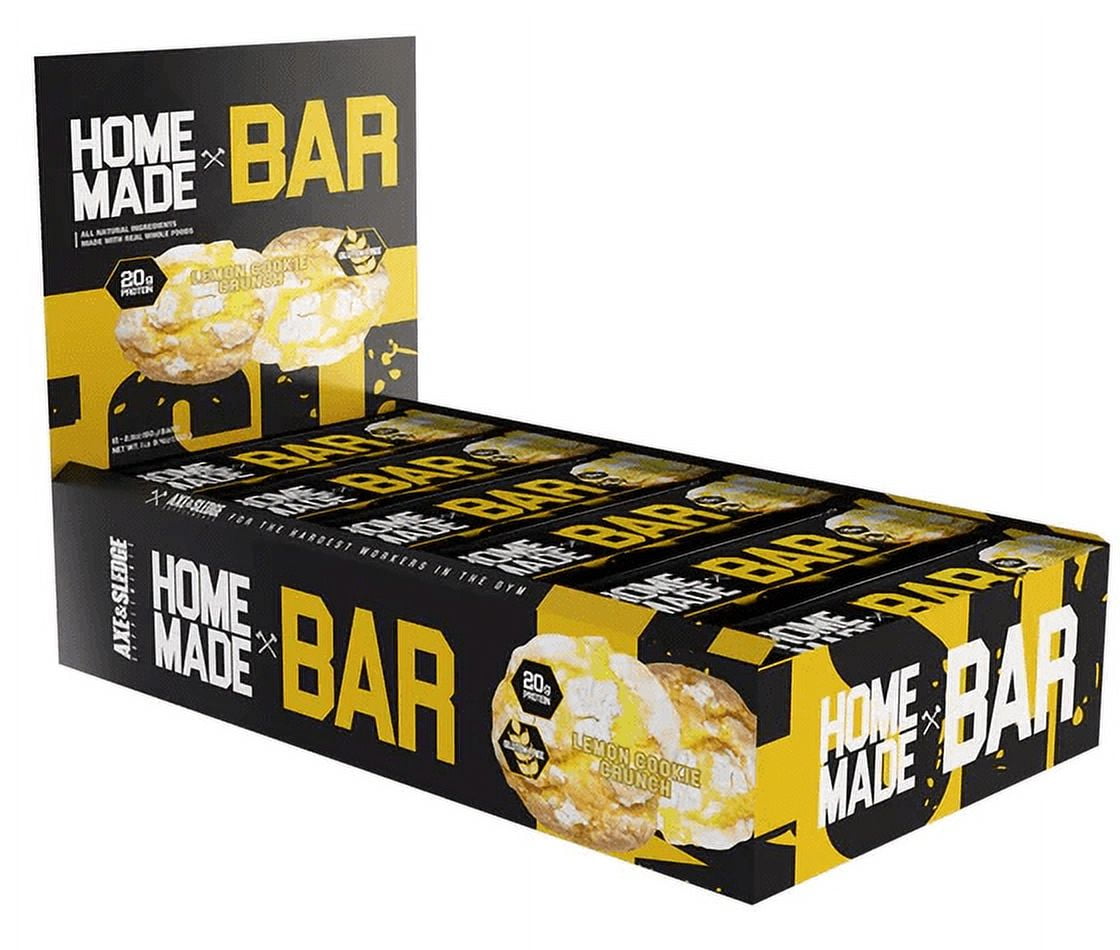 Axe & Sledge Home Made Bar, Lemon Cookie Crunch Flavor 12ct Box