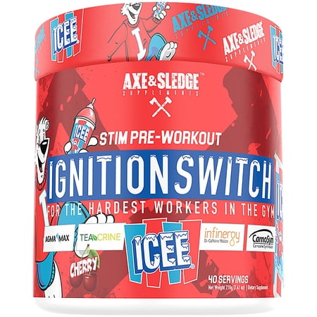 Axe & Sledge Supplements IGNITION SWITCH Stim Pre-Workout - ICEE Cherry