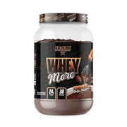 Axe & Sledge WHEY More Premium Protein Blend | 24g Protein, Whey Concentrate & Isolate | Prebiotic Fiber for Enhanced Absorption | Creamy, Delicious, Versatile | 30 Servings, Brownie Batter