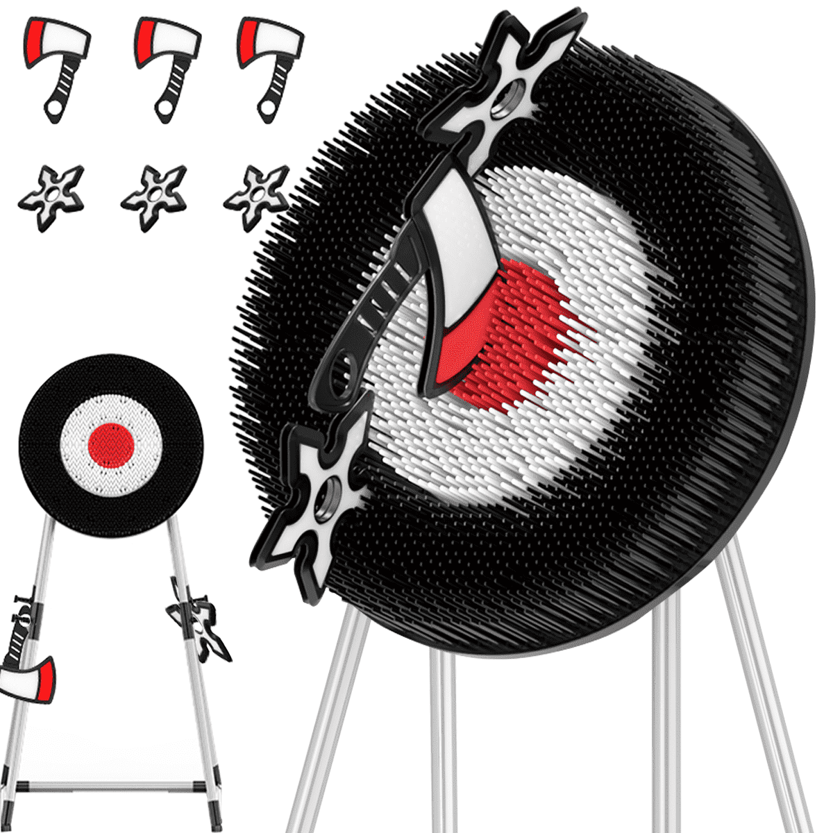 LWBDD Axe Throwing Dart Target Game Set Toss Darts Sports Outdoor Games for Adults & Kids Backyard