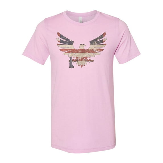 Axe Throwing Shirt, Axe Eagle, Axe Shirt, Gift For Axe Shirt, Lumberjack Shirt, Unisex Fit, Logger Shirt, Patriotic Shirt, Hatchet Shirt, Lilac, XL