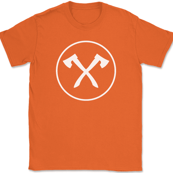 Axe Throwing T-Shirt Awesome Logo Hobby Drinking Bar Game Tee - Orange, 3XL