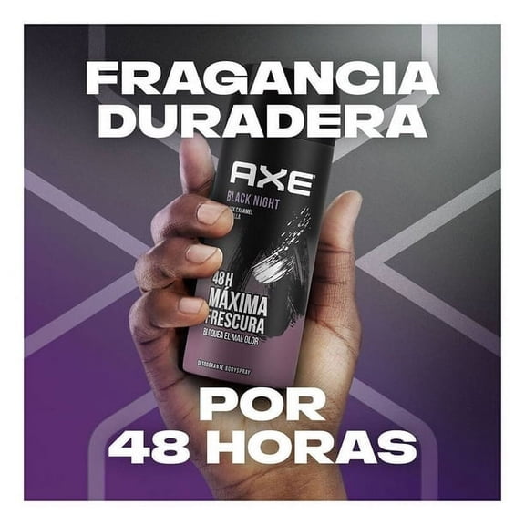 Axe black night men's spray deodorant 150 ml 2pack