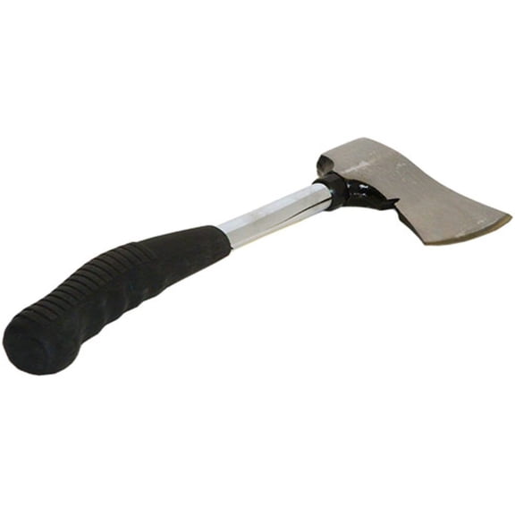 Axe with Durable Steel Head & Non-Slip Grip Handle, Great for Splitting Wood & Hammering Stakes, Ideal for Camping, Survival, Landscaping