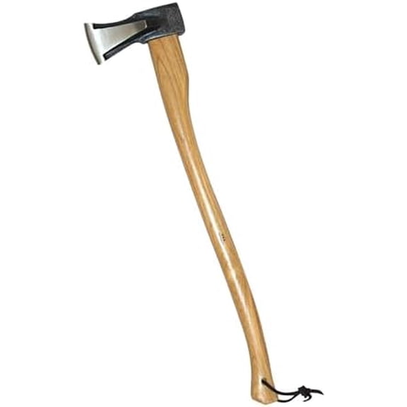 Axe with Splitting Wedge 4.41lb - Hickory Handle 31.52in - Ideal for Firewood, Splitting, and Chopping - Made in Italy$$Garden & Patio