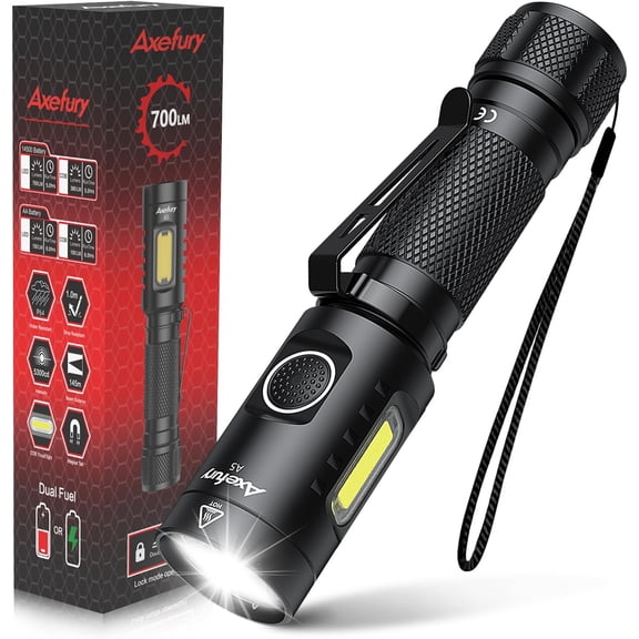 Axefury A5 Small Powerful Magnetic LED Flashlight, 700 Lumens, 6 Modes