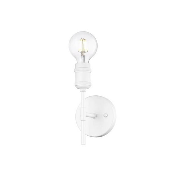 Wry Lighting Axel 1-light Wall Sconce in Matte White
