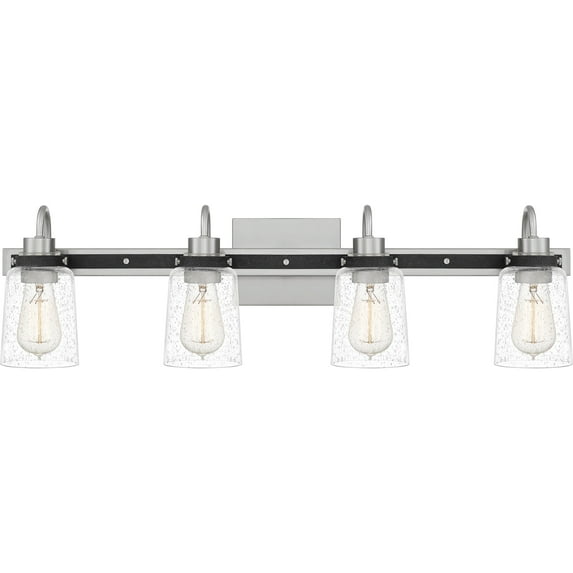 Axel 4-Light Bathroom Vanity Light in Brushed Nickel