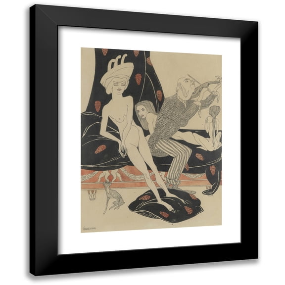 Axel Törneman 14x18 Black Modern Framed Museum Art Print Titled - Brothel (1907)