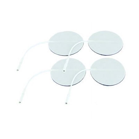 Axelgaard Valuetrode 2 inch Round White Foam Backed - 4 ea.