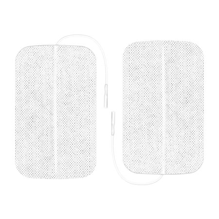 Axelgaard Valutrode 3 x 5 in Square White Fabric Backed - 2 Pads