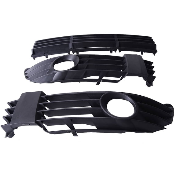 Axenor 3 PCS Bumper Grille Fog Light Grille Cover Kit 3B0853677E, 3B0853665L, 3B0853666L, 3B0 853 677 E