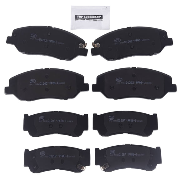 Axenor 8X Front Rear Ceramic Disc Brake Pads 8.91735085673508E+19