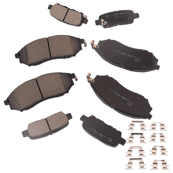 Axenor Front Rear Ceramic Brake Pad Kit 7766 8221 PF7766X SS7766X AD7766 QE7766X UP7766X D888 888