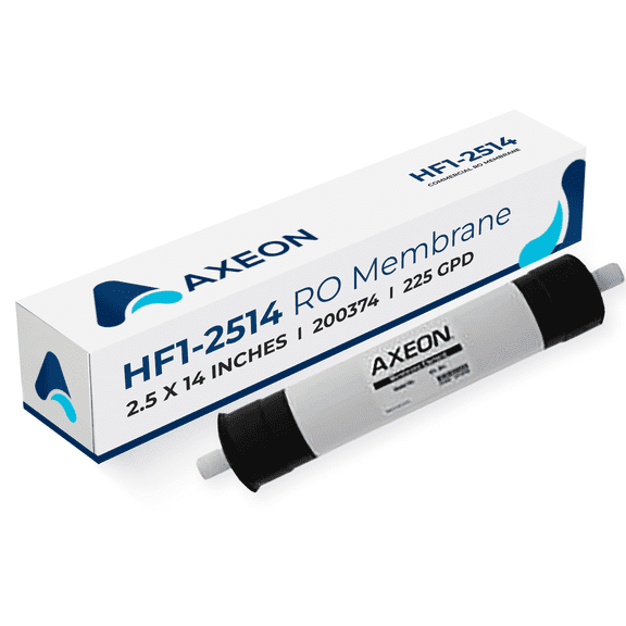 Axeon HF1-2514 RO Membrane Thin Film Composite Reverse Osmosis Element, 225 GPD, 2.5 x 14-Inch 150 PSI