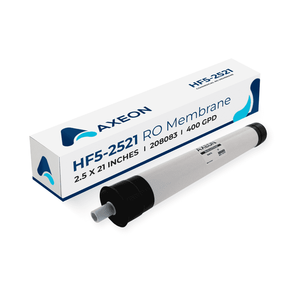 Axeon HF5‑2521 RO Membrane 400 GPD 80 PSI, 2.4 x 21-Inch Ultra‑Low Energy 208083