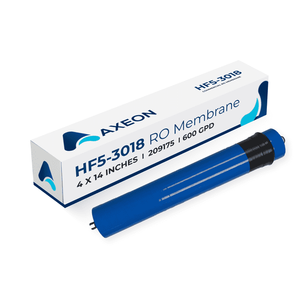 Axeon HF5-3018 RO Membrane Replacement, 600 GPD, 80 PSI, 4" x 14", Polyamide Thin Film, 209175