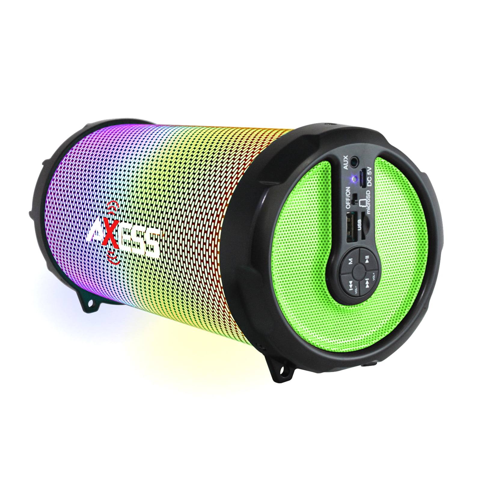 Axess Products Portable Bluetooth Speaker, Green, SPBL1044-GN