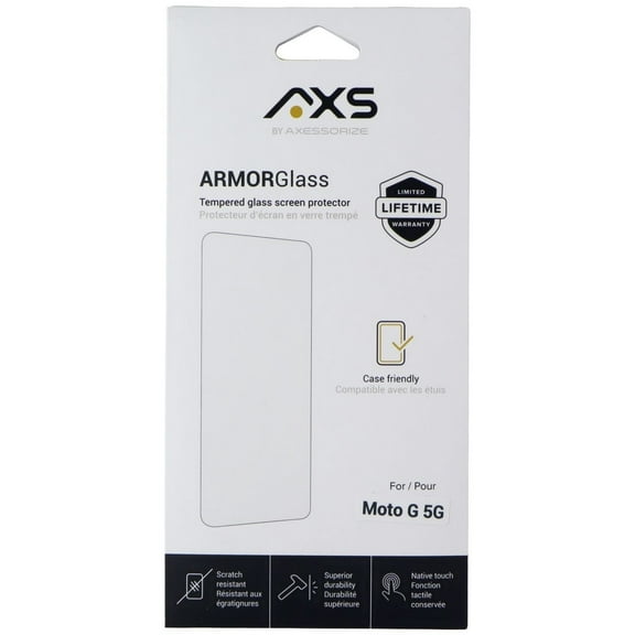 Axessorize AXS ArmorGlass Tempered Screen Protector for Moto G 5G (2024)