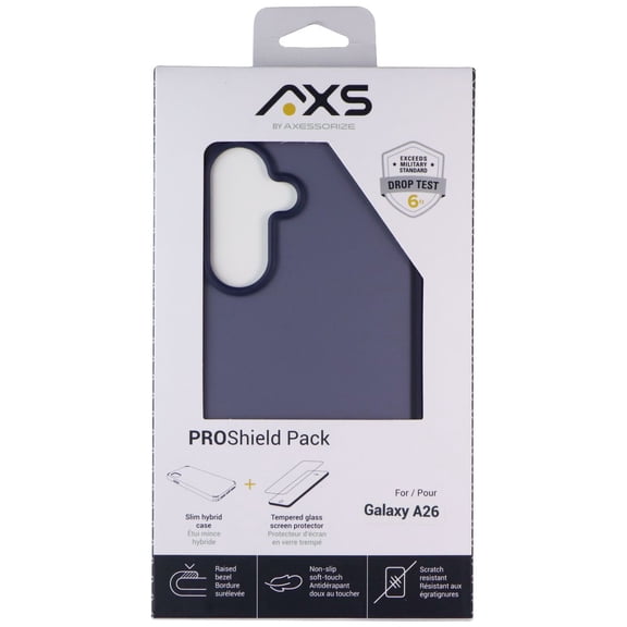 Axessorize AXS PROShield Pack (Case/Glass) for Samsung Galaxy A26 - Blue