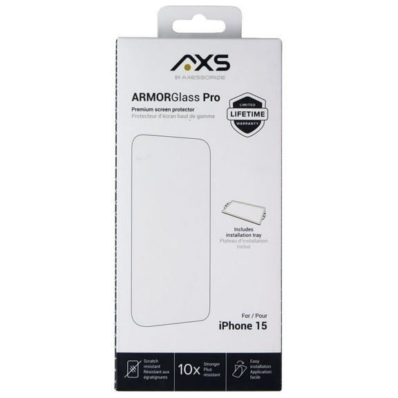 Axessorize ArmorGlass Pro Screen Protector for iPhone 15