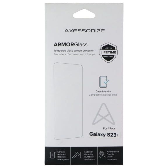 Axessorize ArmorGlass Tempered Glass for Samsung Galaxy S23+