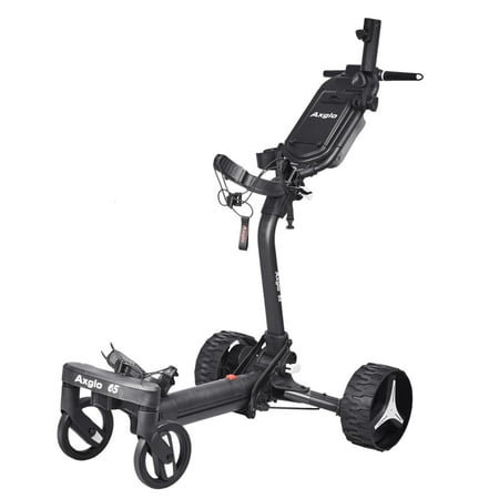 Axglo E5 Electric Follow Golf Push Cart - Black