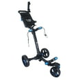 thumbnail image 1 of Axglo V2 Golf Push Cart - 3-Wheel - Patented 1-Step Folding System - Black/Blue, 1 of 4