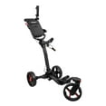 thumbnail image 1 of Axglo V3 Golf Push Cart - 3-Wheel - Foldable & Superior Maneuverability  - Black/Red, 1 of 1