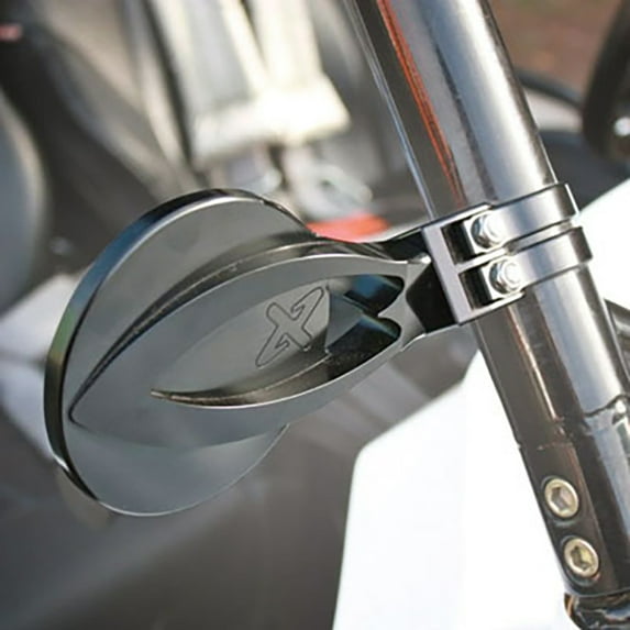 Axia Alloys Round Convex Side Mirror Kit 4 Black Compatible With Honda Talon 1000X Fox Live Valve 2021
