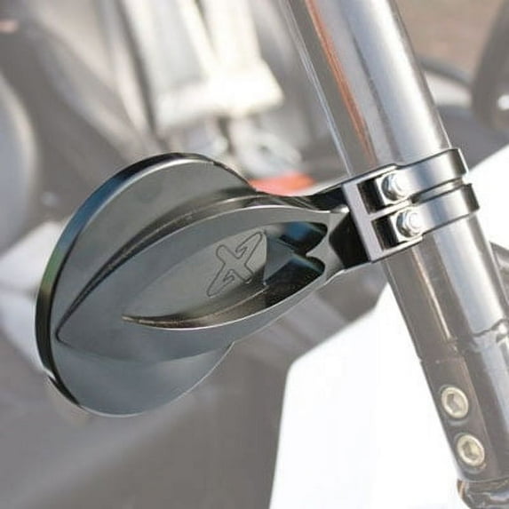 Axia Alloys Round Convex Side Mirror Kit 4" Black for Can-Am Maverick 1000 X mr 2014