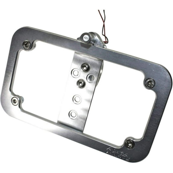 Axia MODBOLP-C Bolt-On Lighted License Plate Frame - Silver