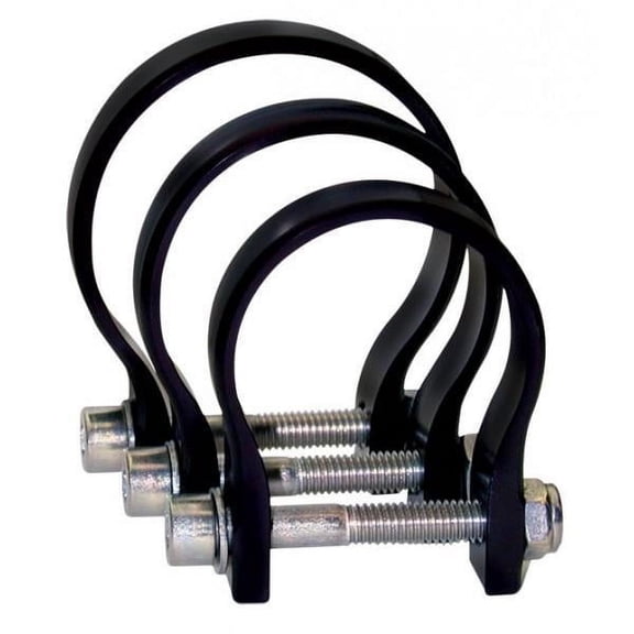 Axia Alloys MODCL2.5-BK Modular Roll Cage Strap Clamp - 2.5in. - Black
